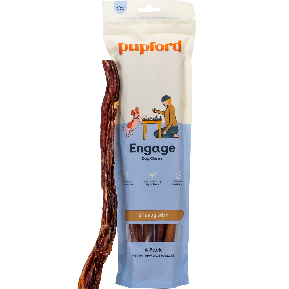 12 inch bully stick 4 pack | Pupford