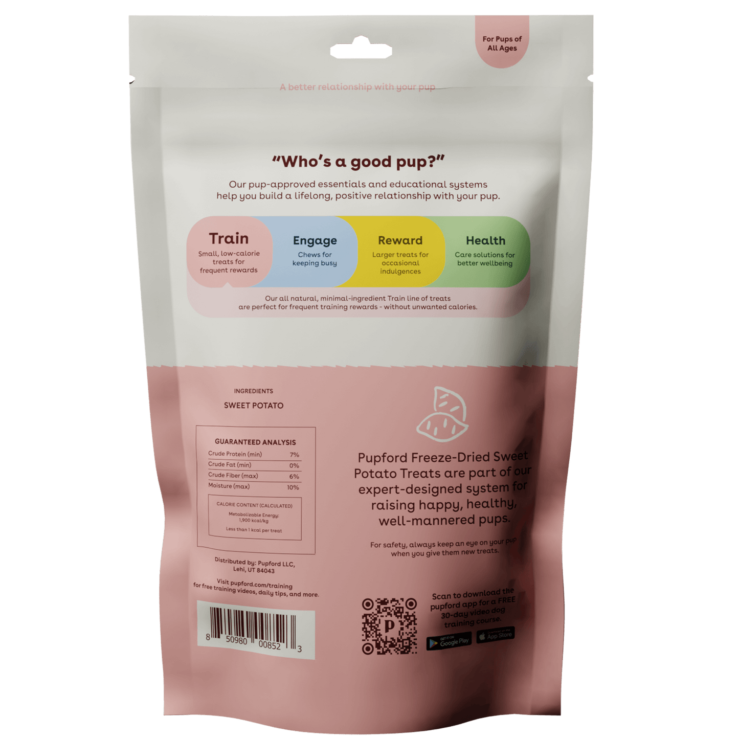 Freeze Dried Sweet Potato Training Treats Ingredients | Pupford