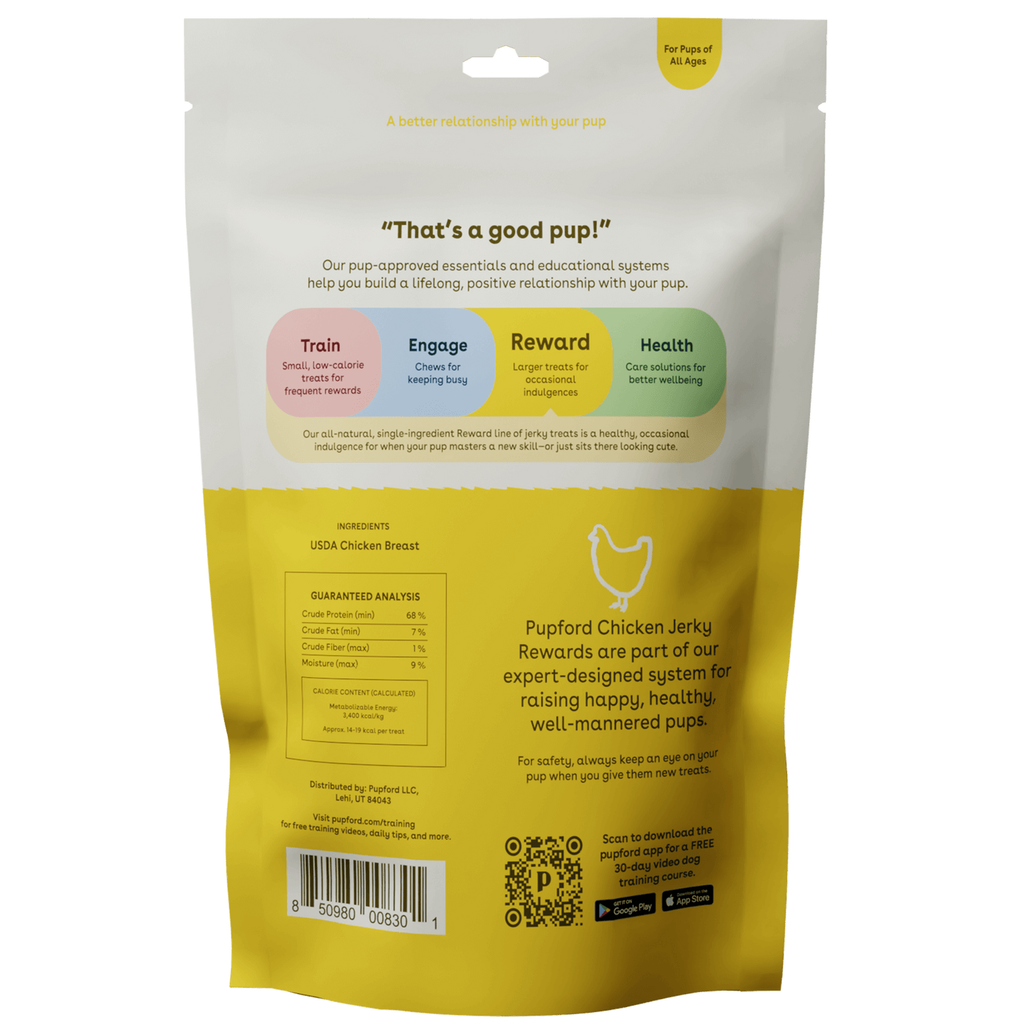 Reward Chicken Jerky Treats 8 oz Ingredients | Pupford