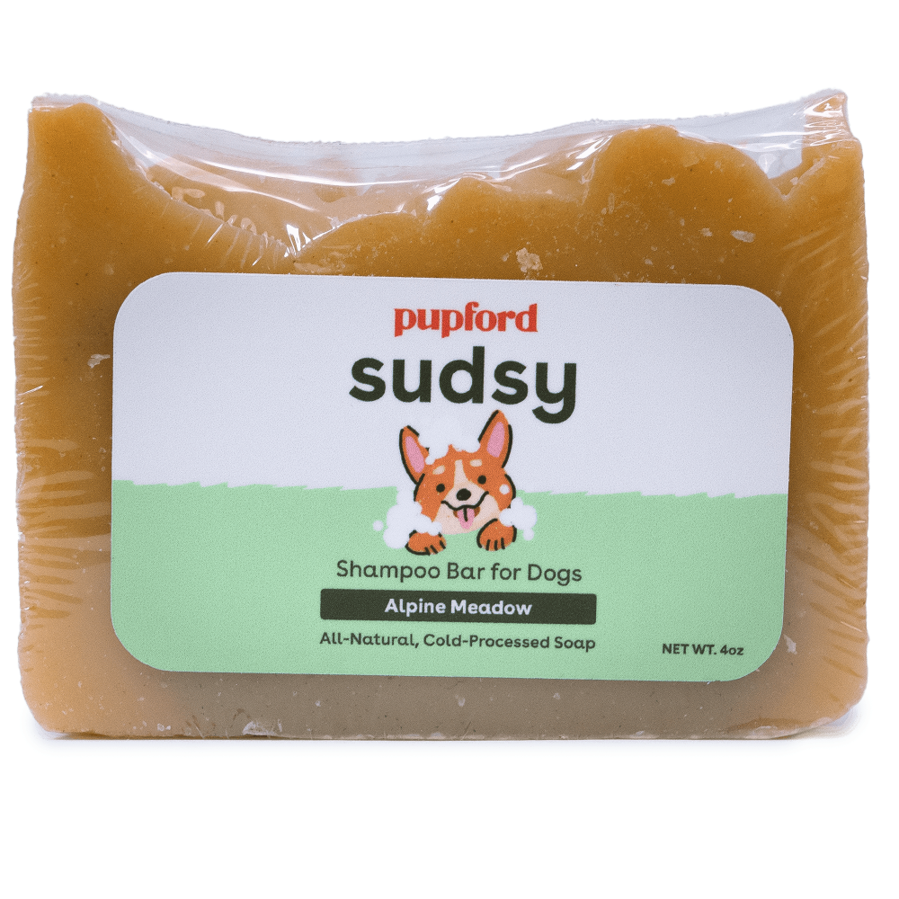 Sudsy Alping Meadow shampoo bar for dogs and puppies | Pupford