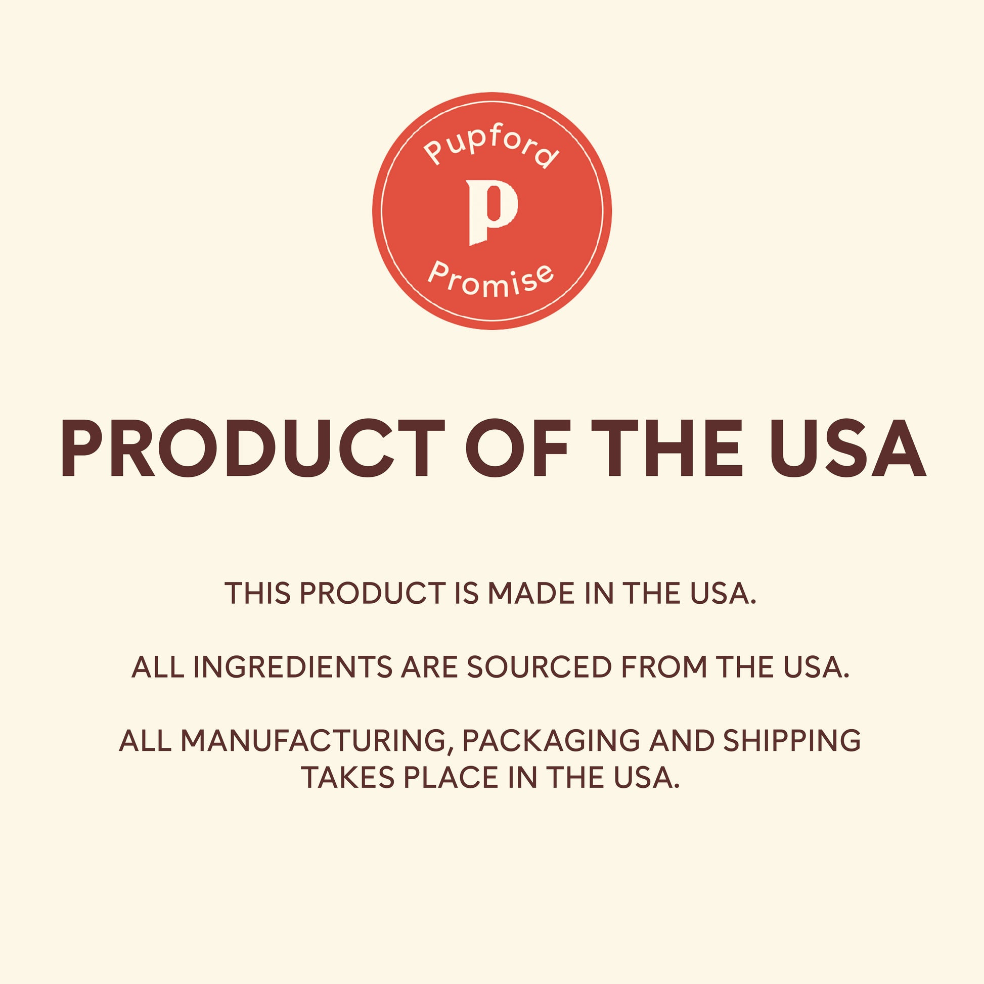 product of the usa | Pupford