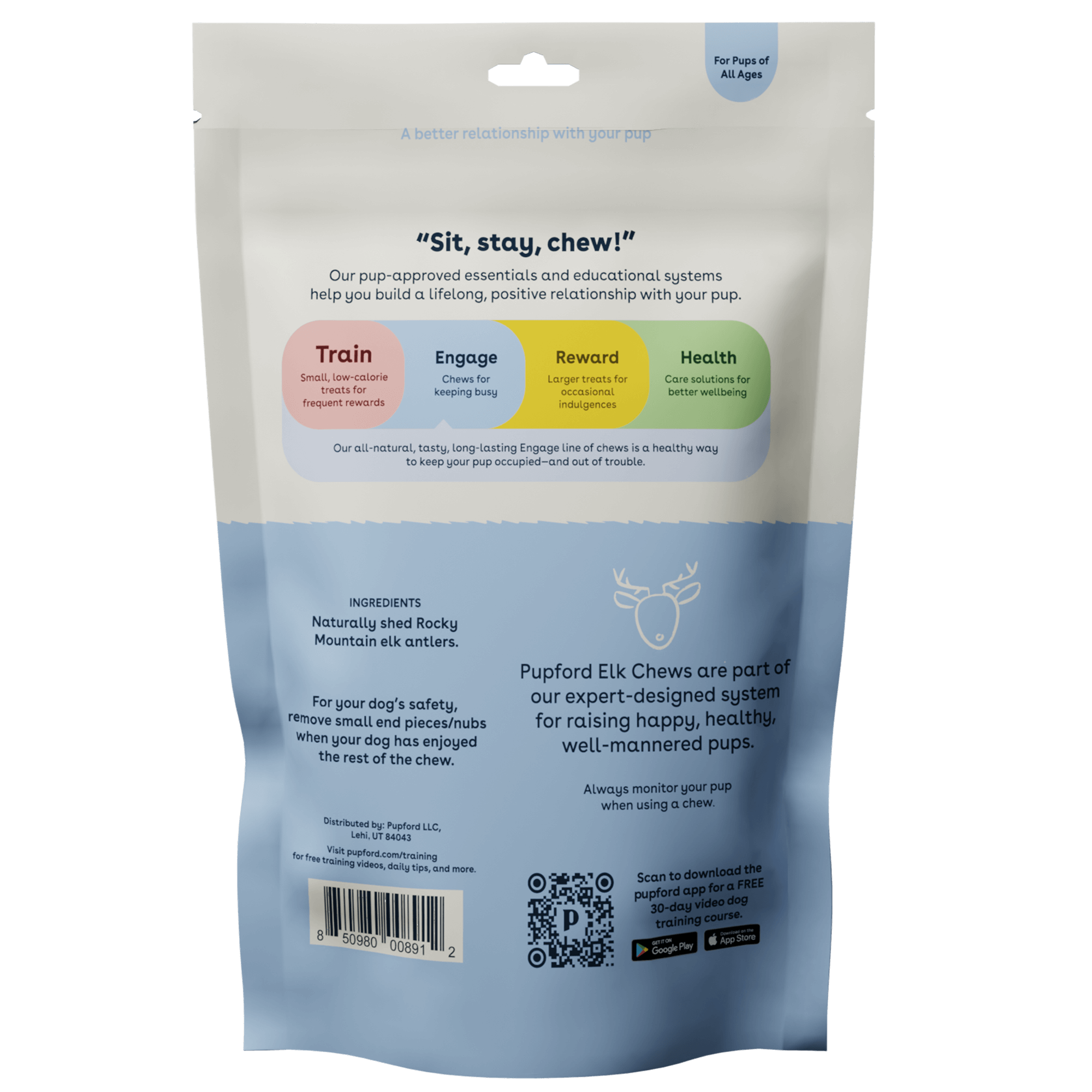 Split Elk Antler Dog Chew Nutritional Facts Image