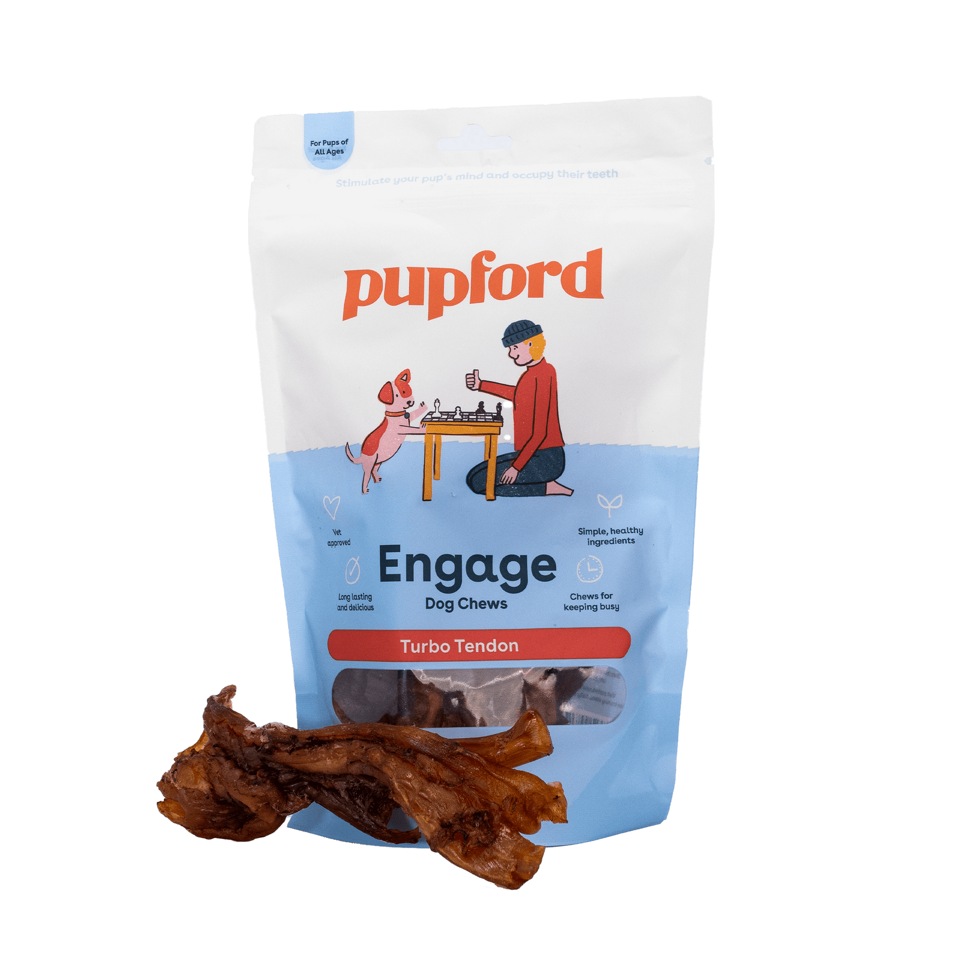 ENGAGE_Turbo Tendon Chew 5 Pack With Product NEW