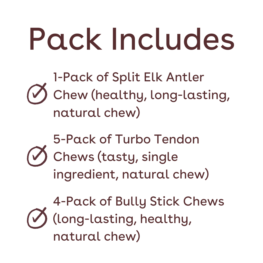 large dog chew favorites pack inclusions