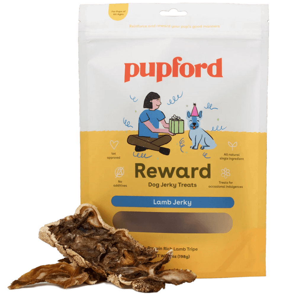 crunchy Lamb Jerky for dogs | Pupford