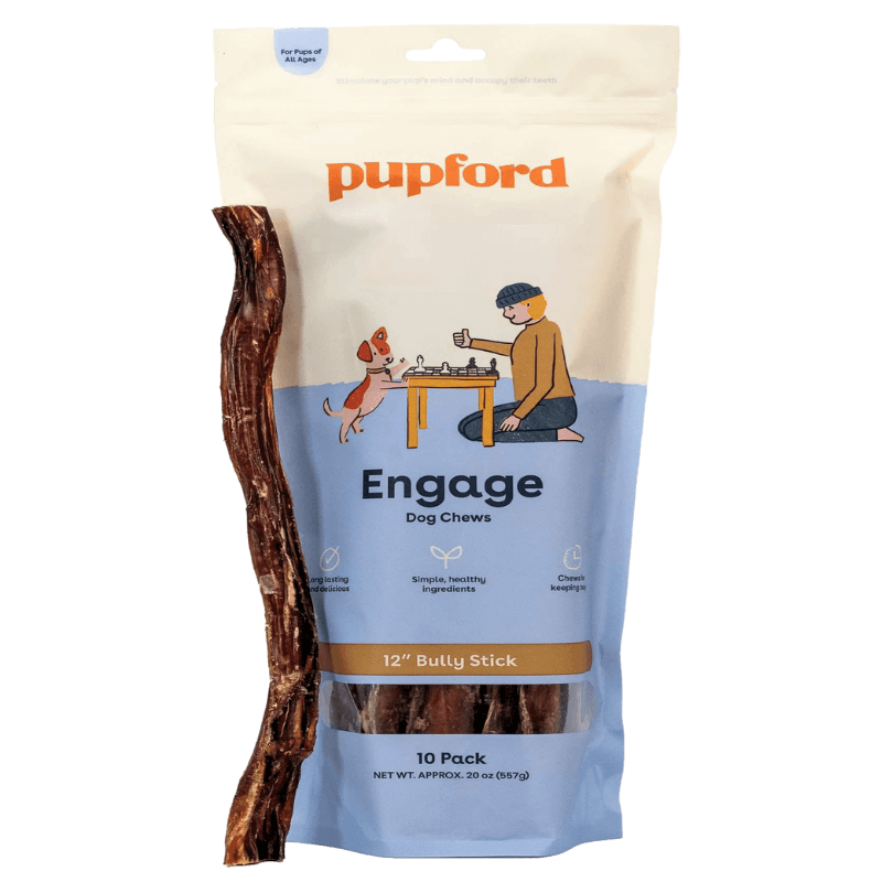 Bully Stick 12 Inch Dog Chew 10 Pack