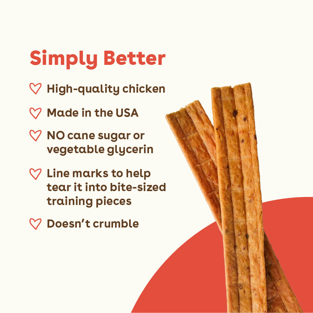 Simply better chicken jerky