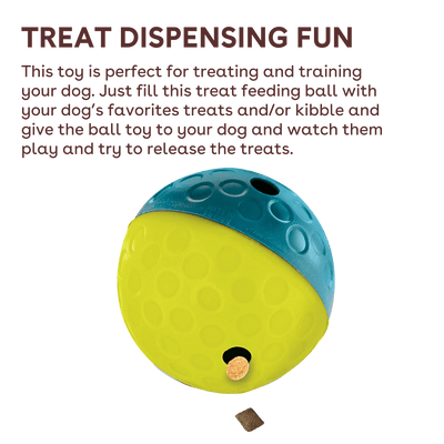 Treat Tumble Ball Interactive Puzzle Dog Toy by Nina Ottosson - Descripción