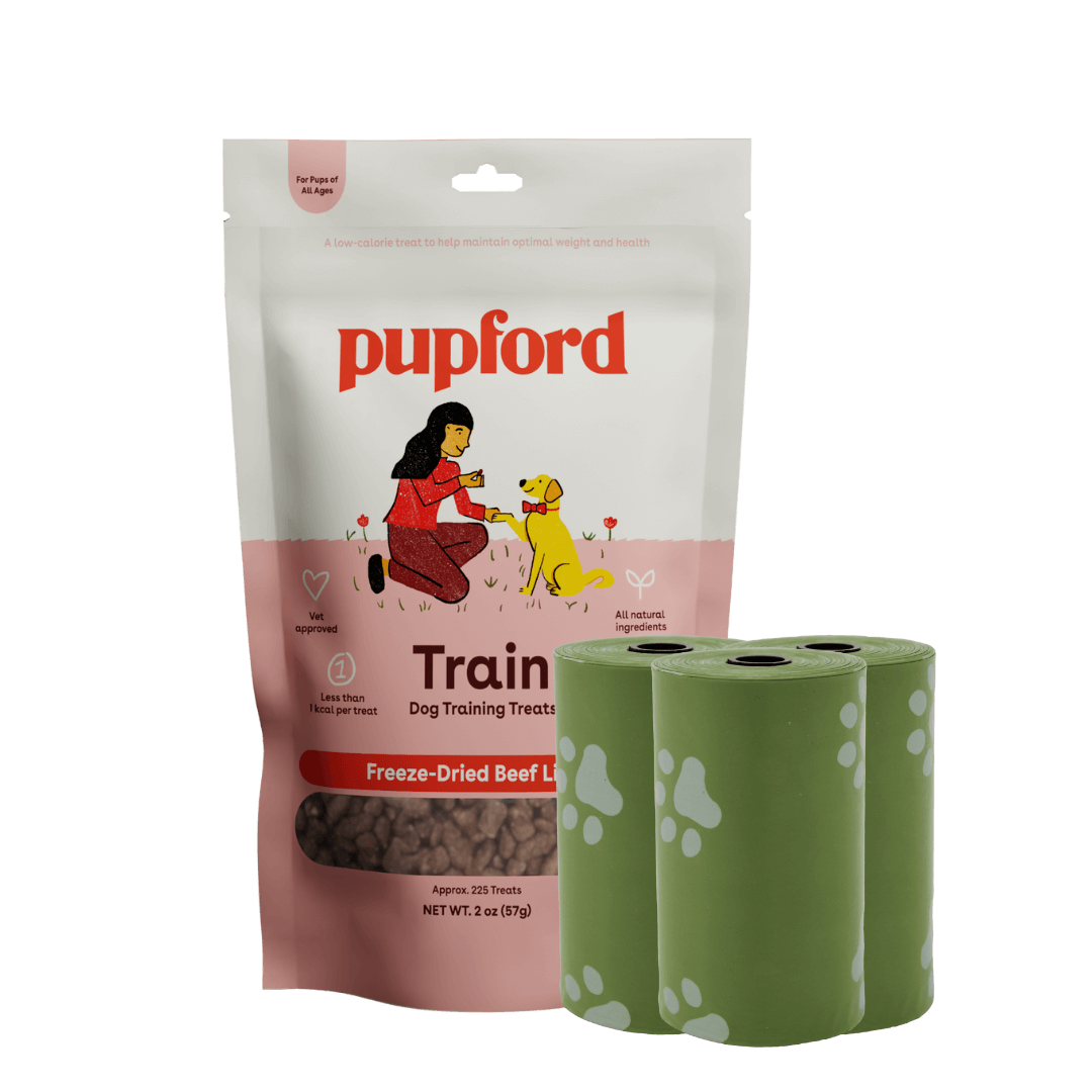 beef liver training treats plus 3 poop bag rolls
