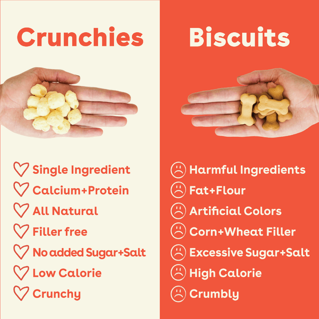 gouda crunchies compared to biscuits