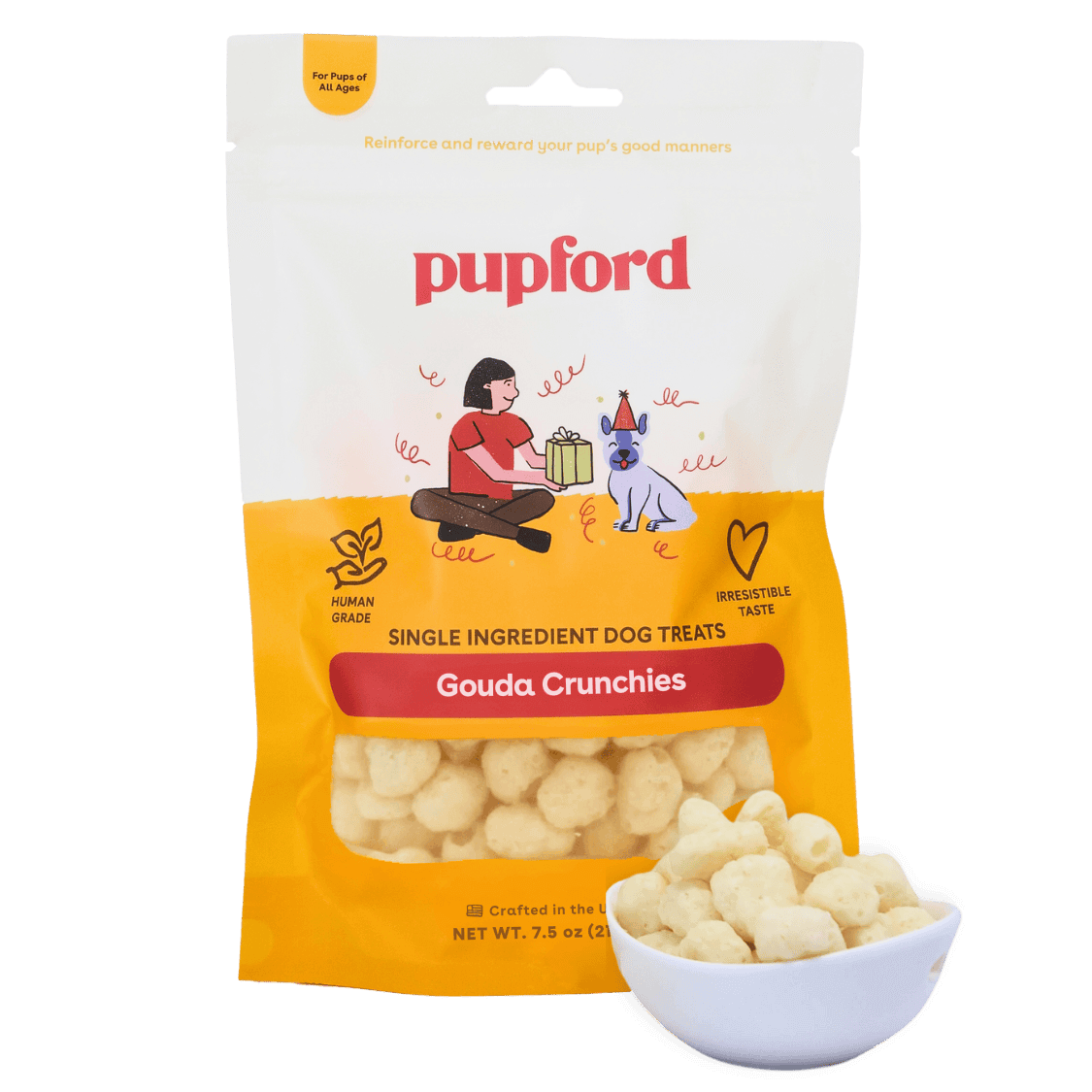 pupford gouda crunchies for dogs