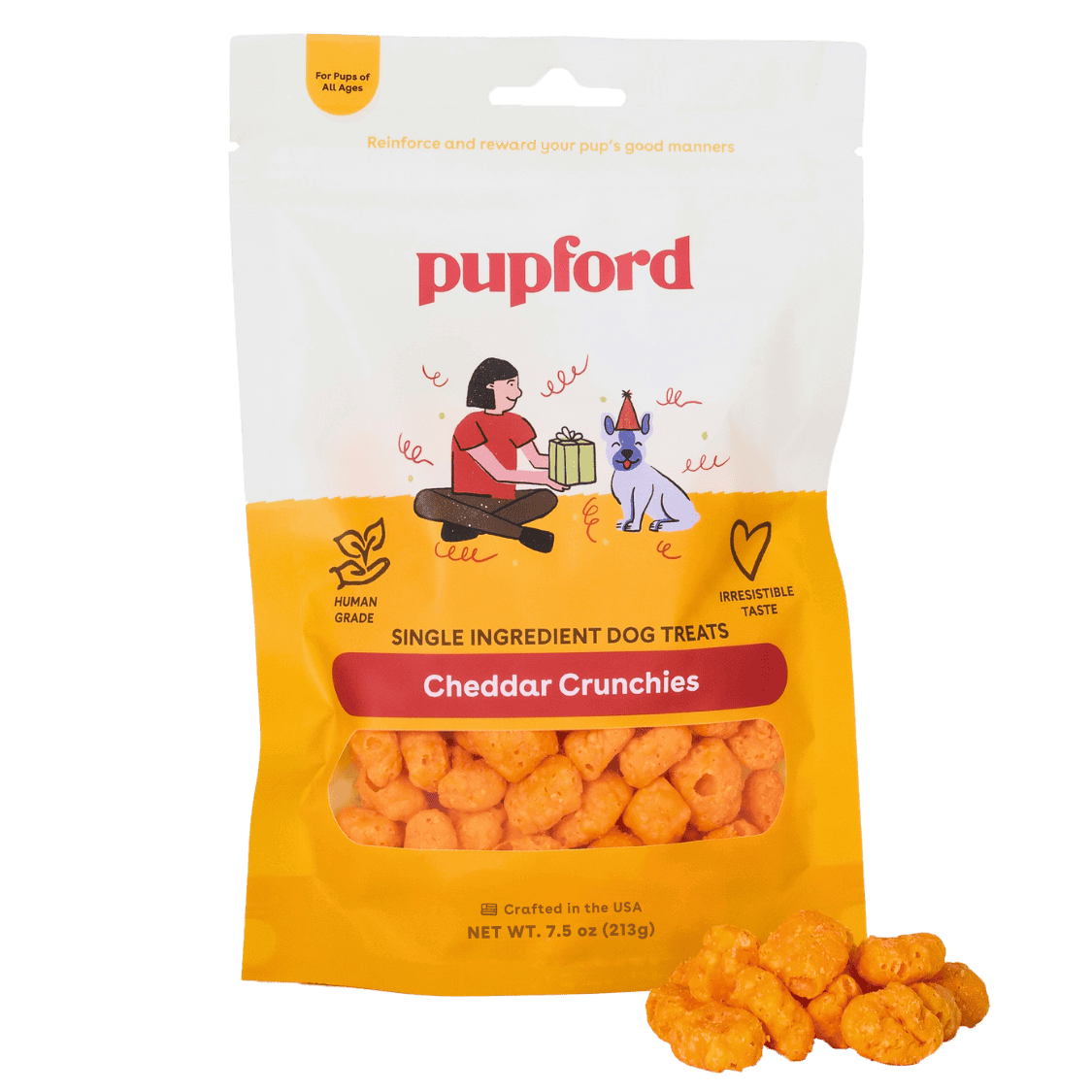 Cheddar Crunchies Dog Treats Pupford - Main Image