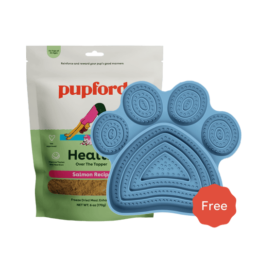 over the topper salmon and free lick mat