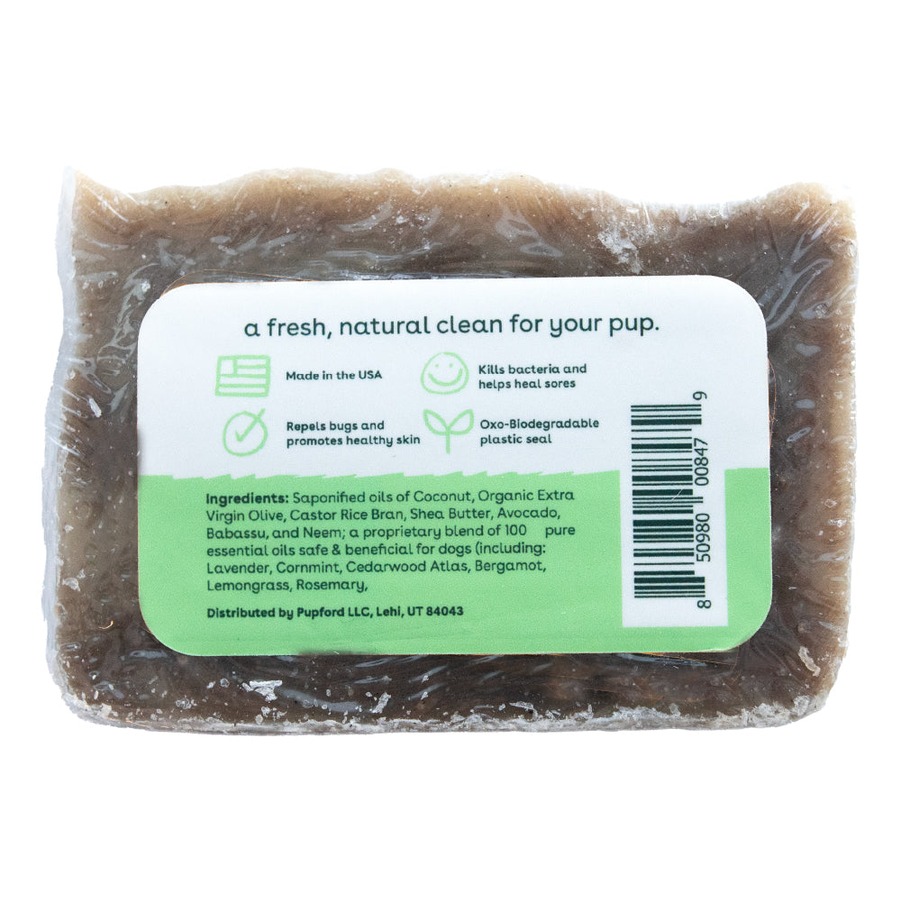 ingredient list for sudsy original scent shampoo bar | Pupford