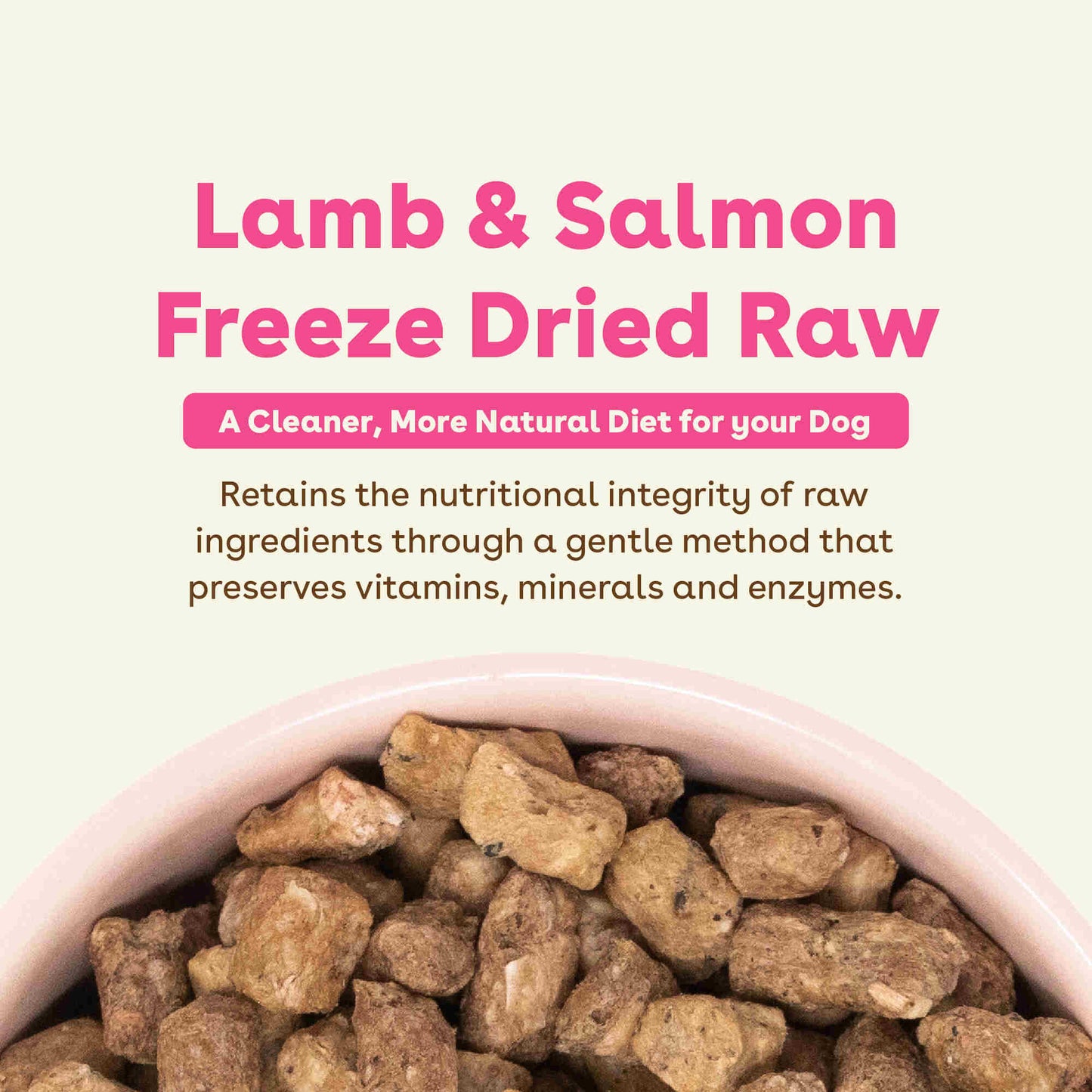 Freeze-Dried Raw Good Dog Food - Salmon & Lamb Recipe