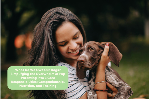 What Do We Owe Our Dogs? Simplifying the Overwhelm of Pup Parenting into 3 Core Responsibilities: Companionship, Nutrition, and Training | Pupford