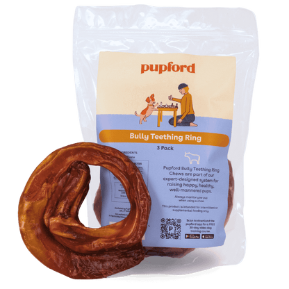 3 pack of bully ring chews | Pupford