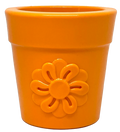 Flower Pot - Enrichment Slow Feeder (Orange)