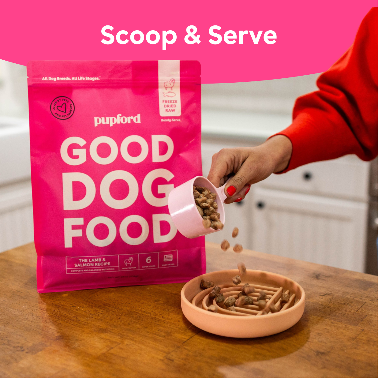 Freeze-Dried Raw Good Dog Food - Salmon & Lamb Recipe - product image 7