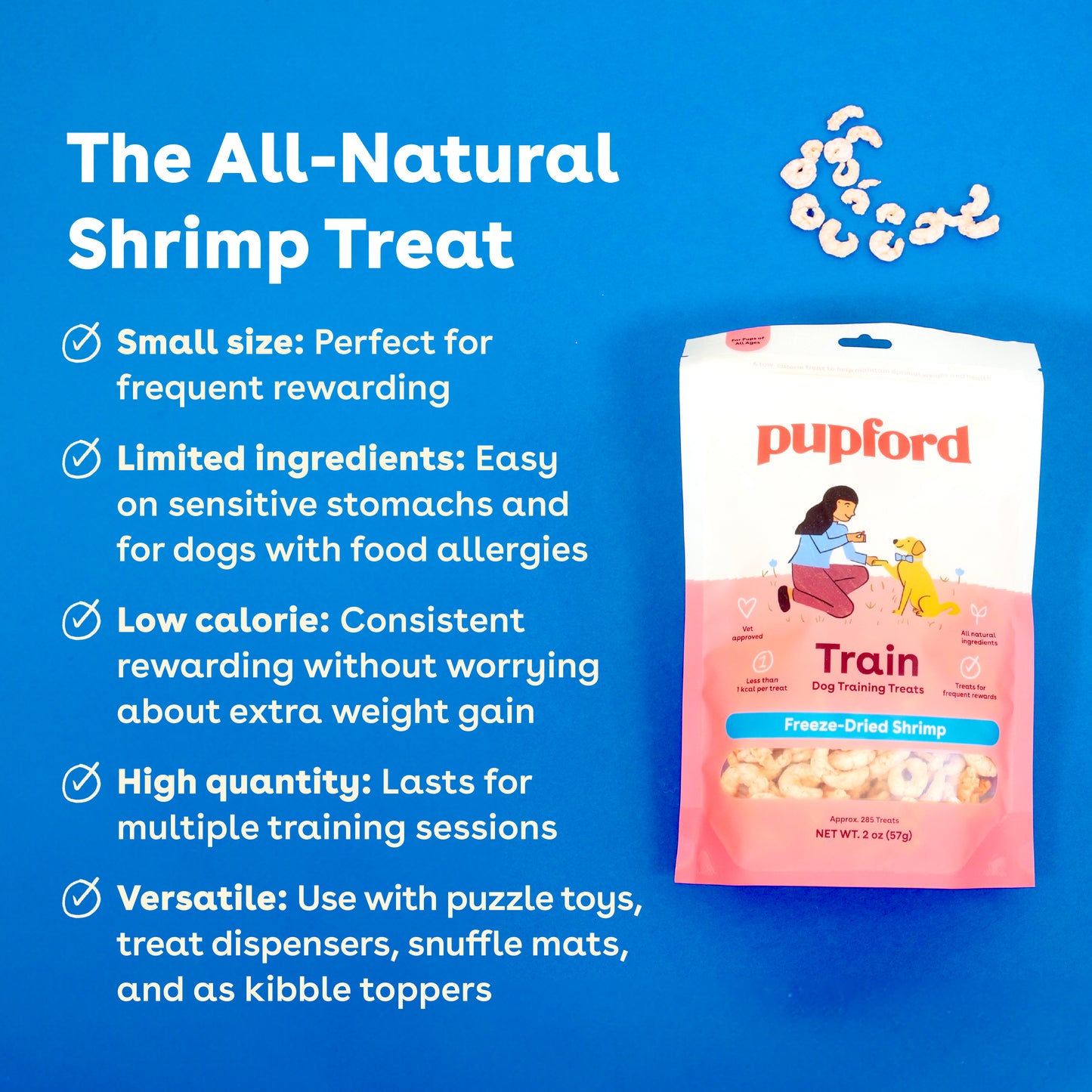 Freeze Dried Shrimp Training Treats