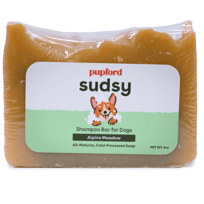 Sudsy Alping Meadow shampoo bar for dogs and puppies | Pupford
