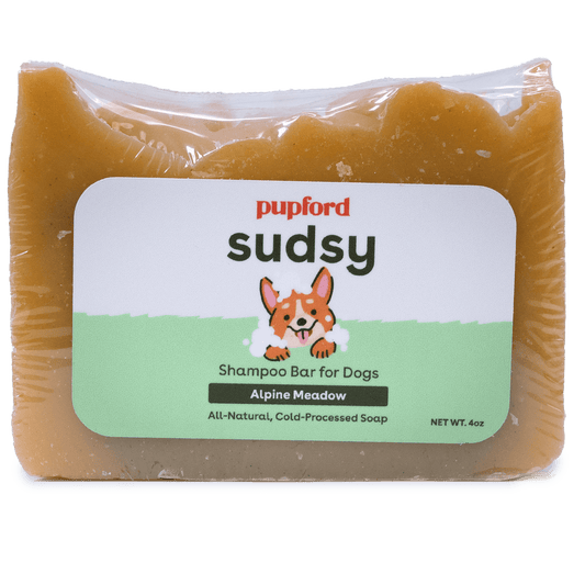 Sudsy Alping Meadow shampoo bar for dogs and puppies | Pupford