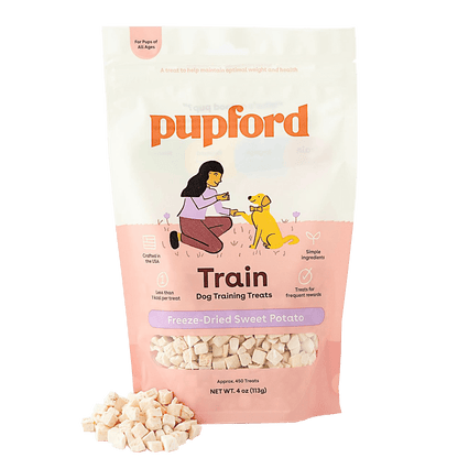 Sweet Potato training treats for dogs Package with product.png