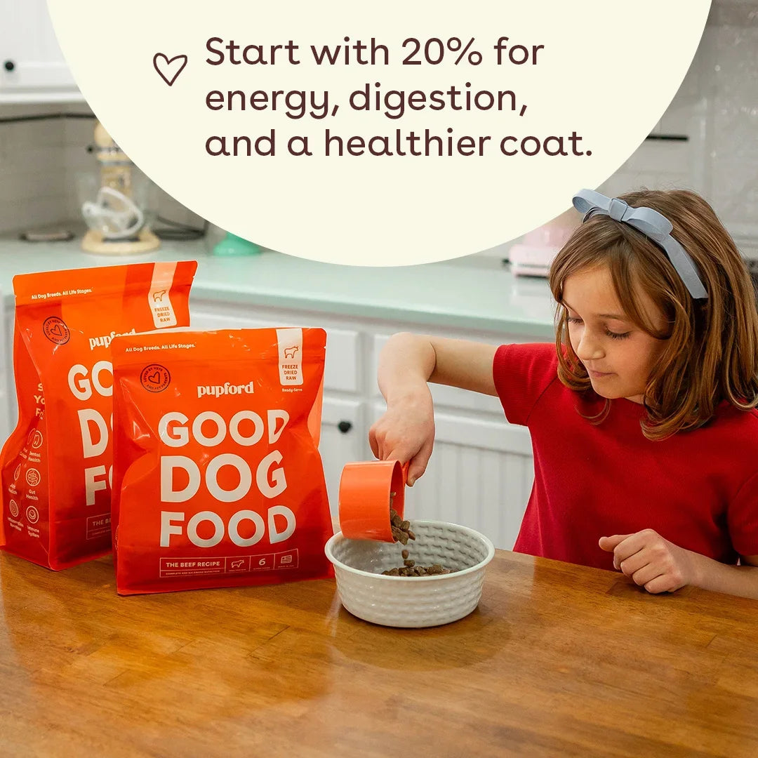Freeze-Dried Raw Good Dog Food - Beef Recipe