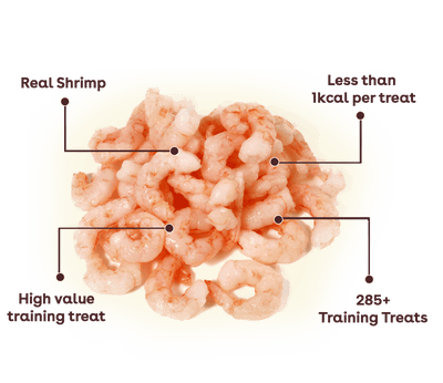 Freeze Dried Shrimp Training Treats - Descripción