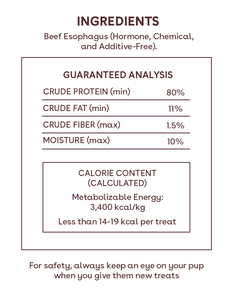 Crunchy Beef Jerky Treats Nutritional facts image