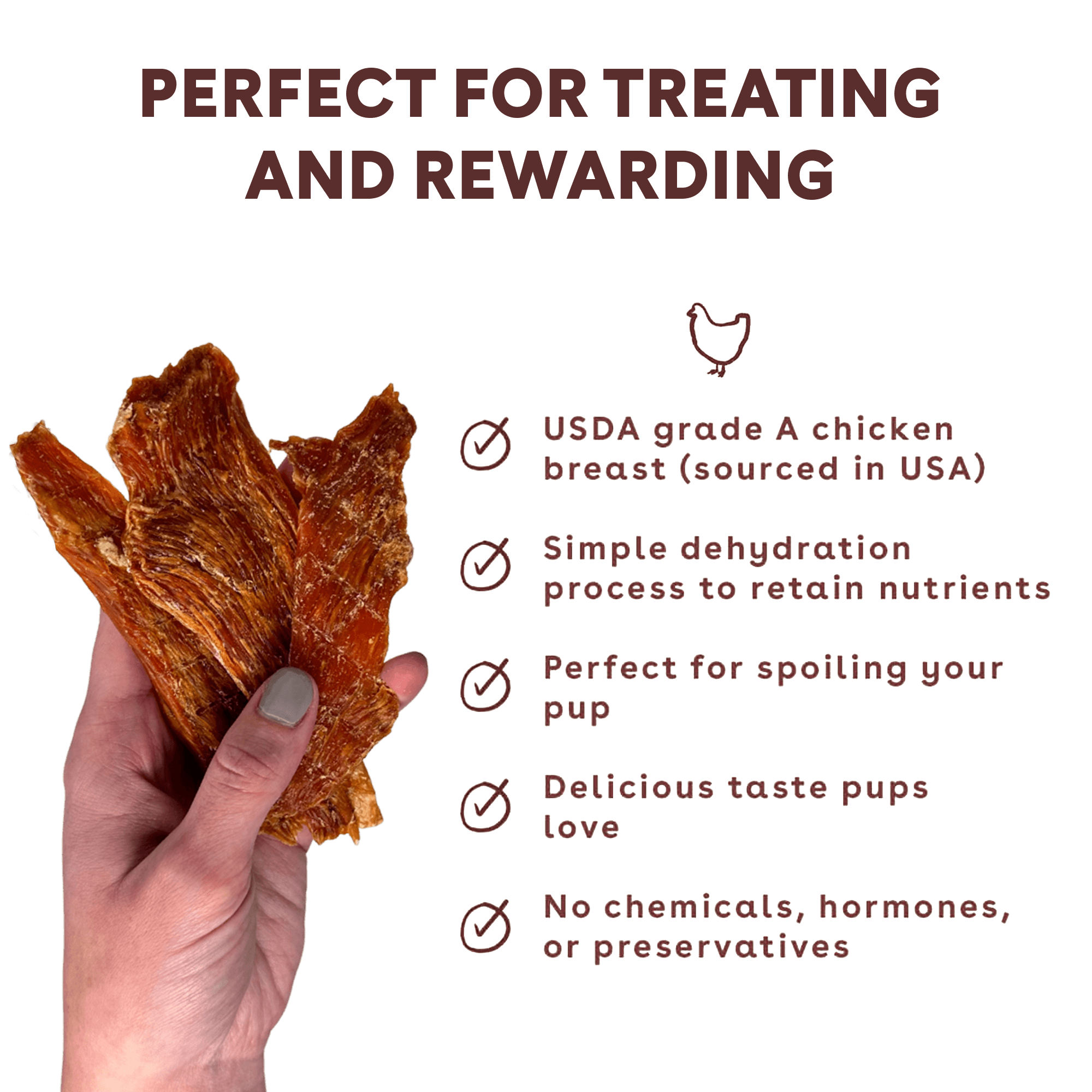 Crunchy Chicken Jerky Treats Image