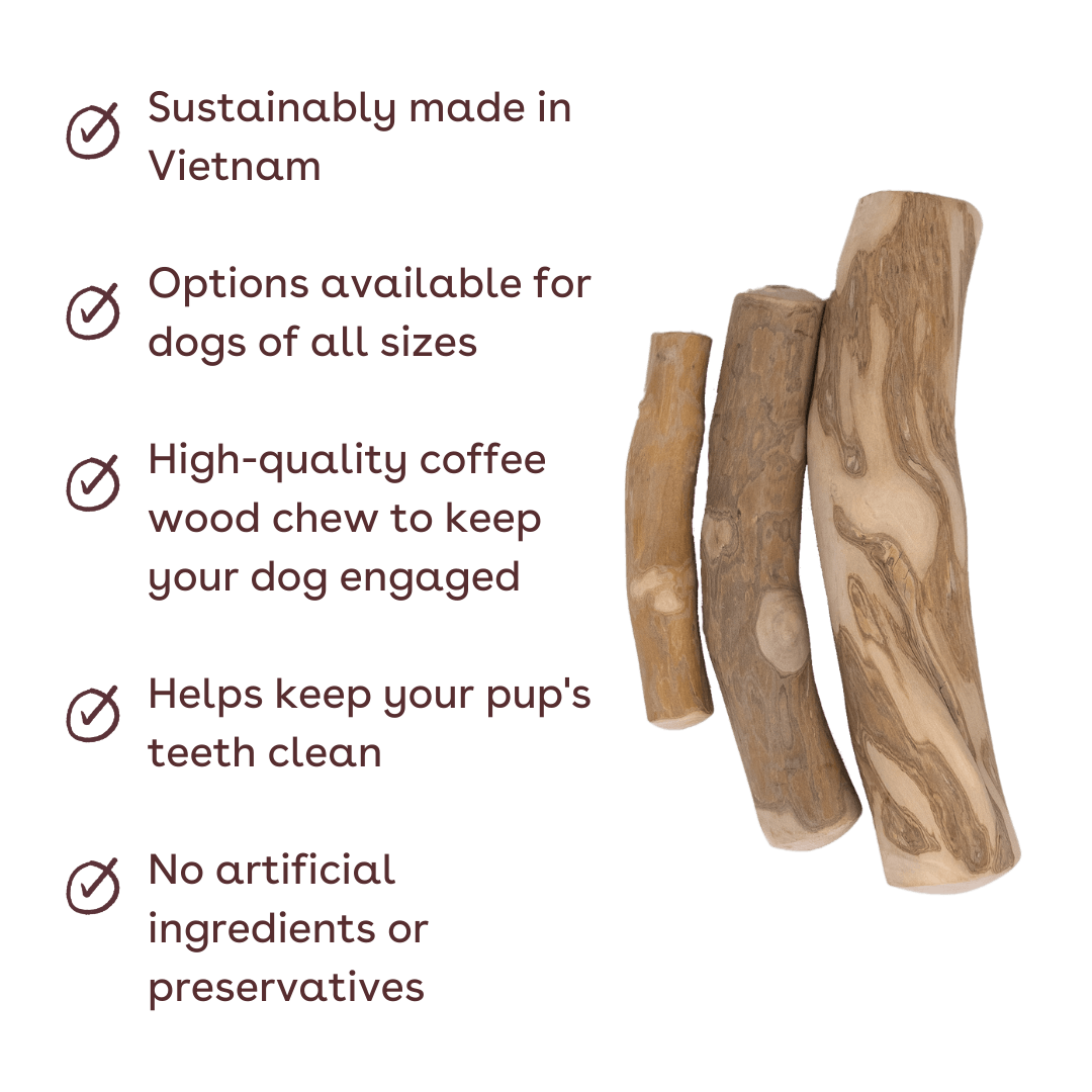 coffee wood dog chew benefits