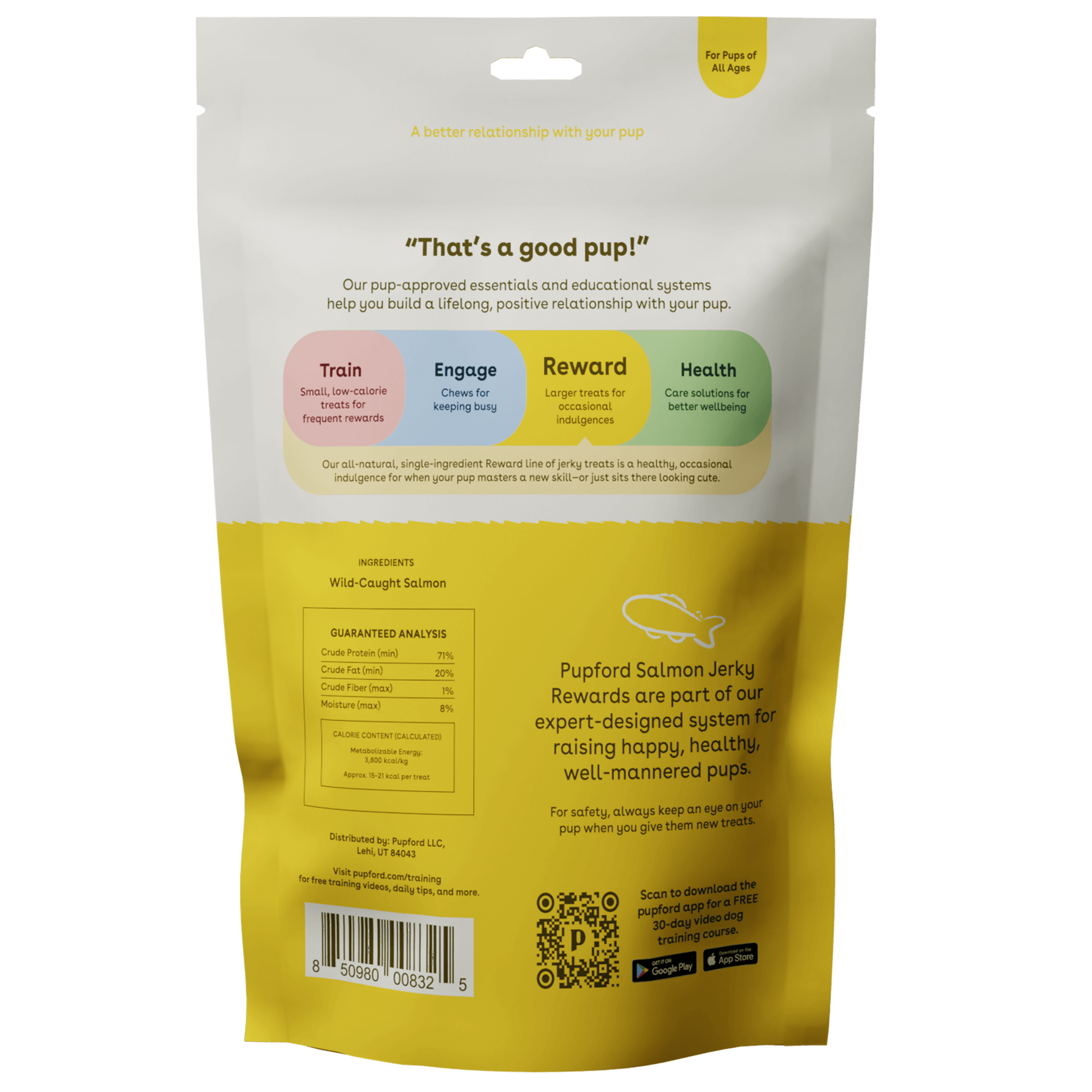 Reward Salmon Jerky Treats 8 oz Ingredients | Pupford