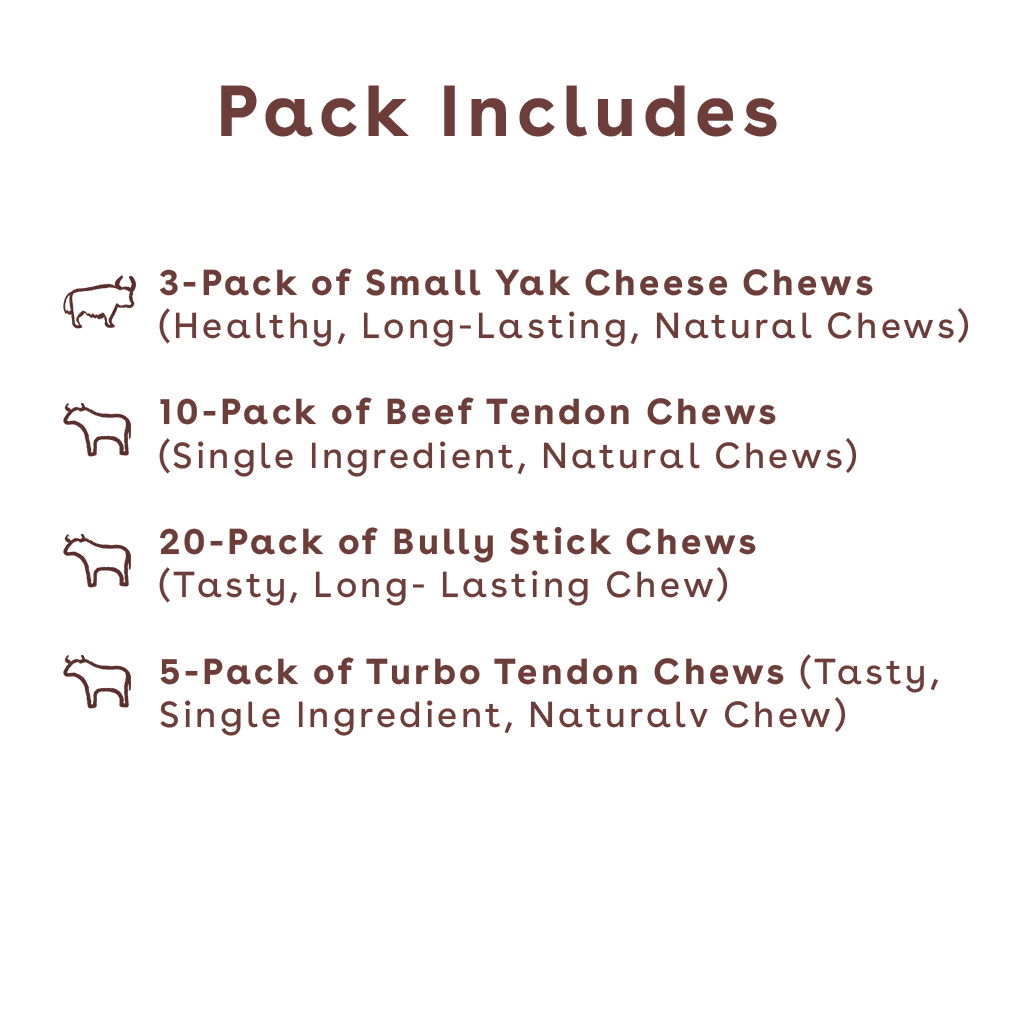 Chew Mega Pack for Small dogs and puppies | Whats in the Pack