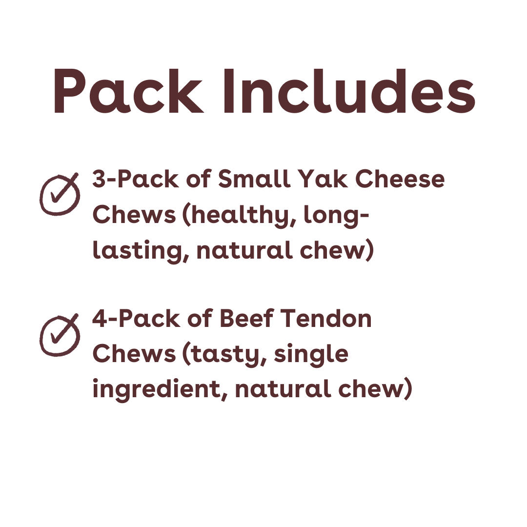 puppy and small dog chew variety pack inclusions