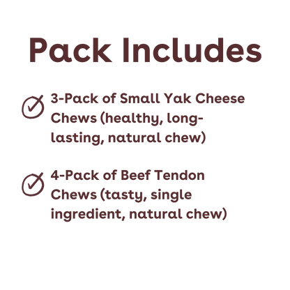 puppy and small dog chew variety pack inclusions