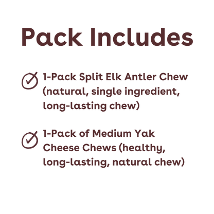 medium dog chew variety pack inclusions