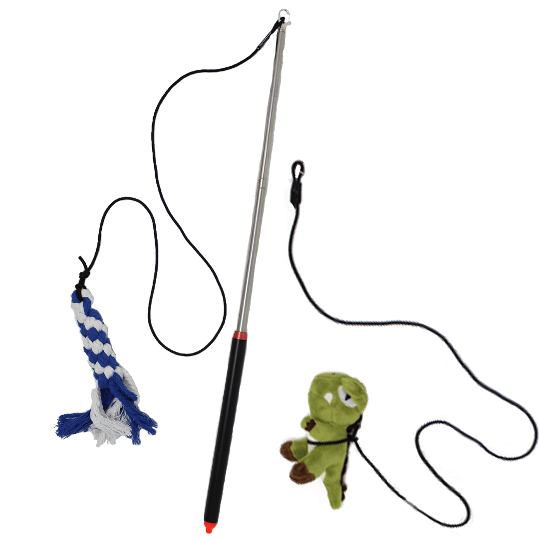 Flirt-Pole-with-2-Toys | Pupford