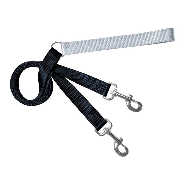 Training-Leash-Black-and-Silver | Pupford 