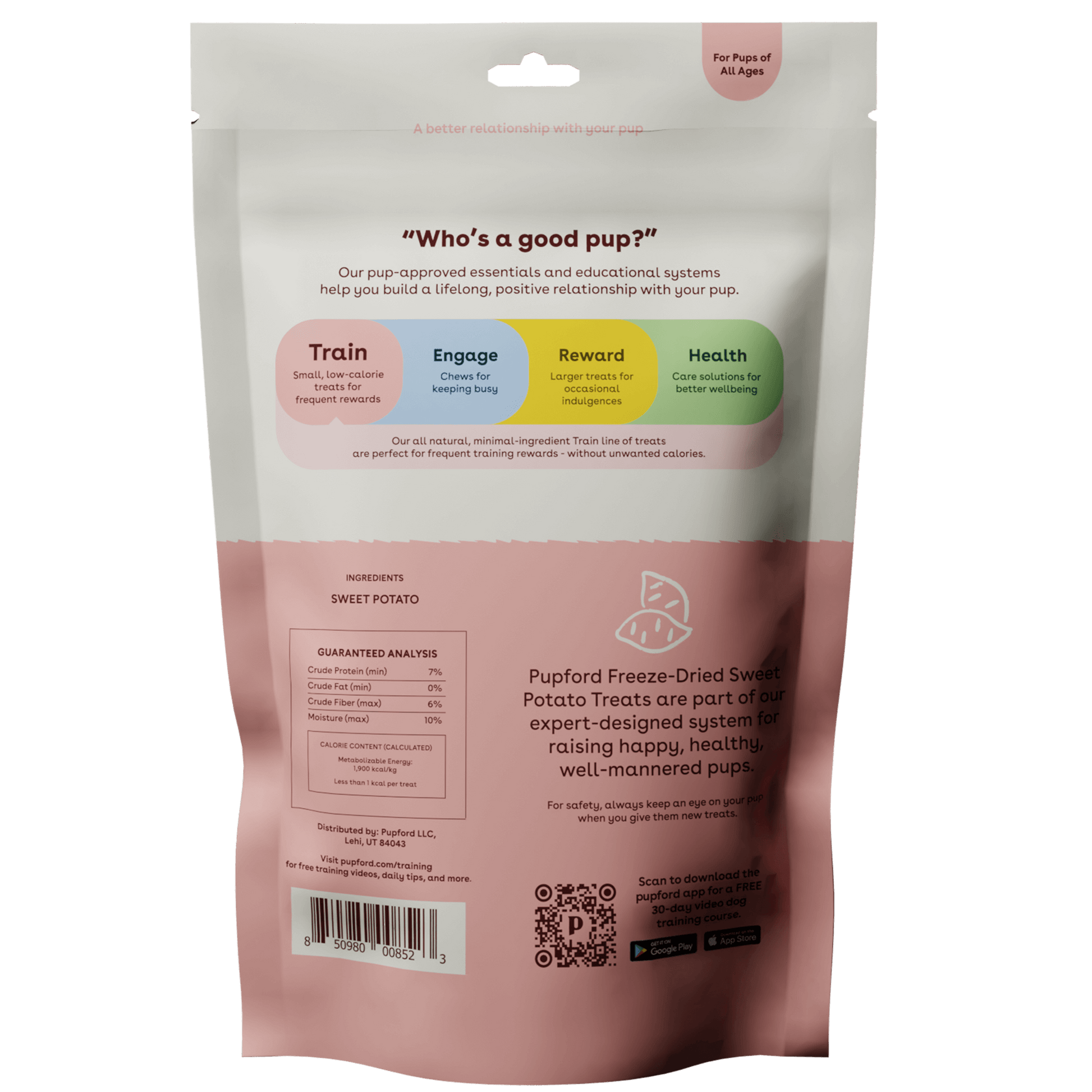 Freeze Dried Sweet Potato Training Treats Ingredients | Pupford