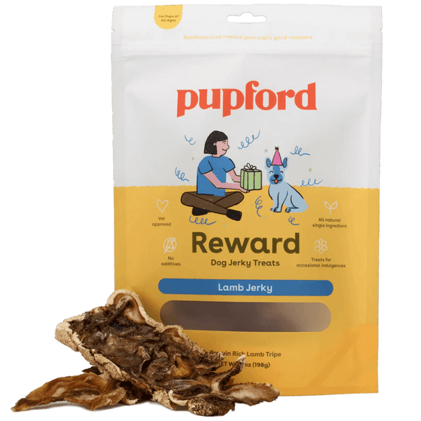 crunchy Lamb Jerky for dogs | Pupford 