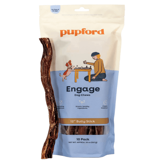 Bully Stick 12 Inch Dog Chew 10 Pack