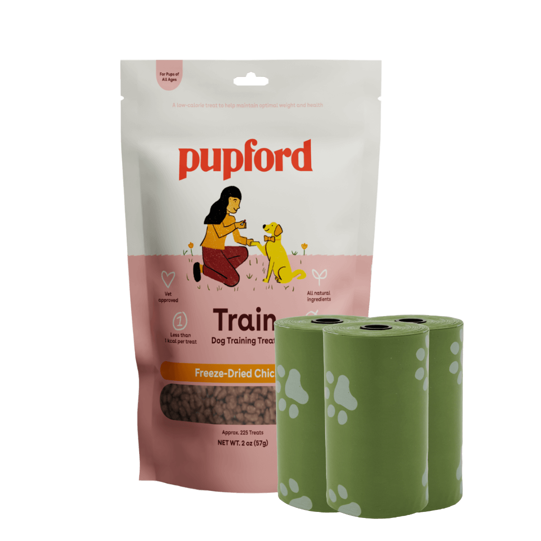 chicken training treats plus 3 poop bag rolls