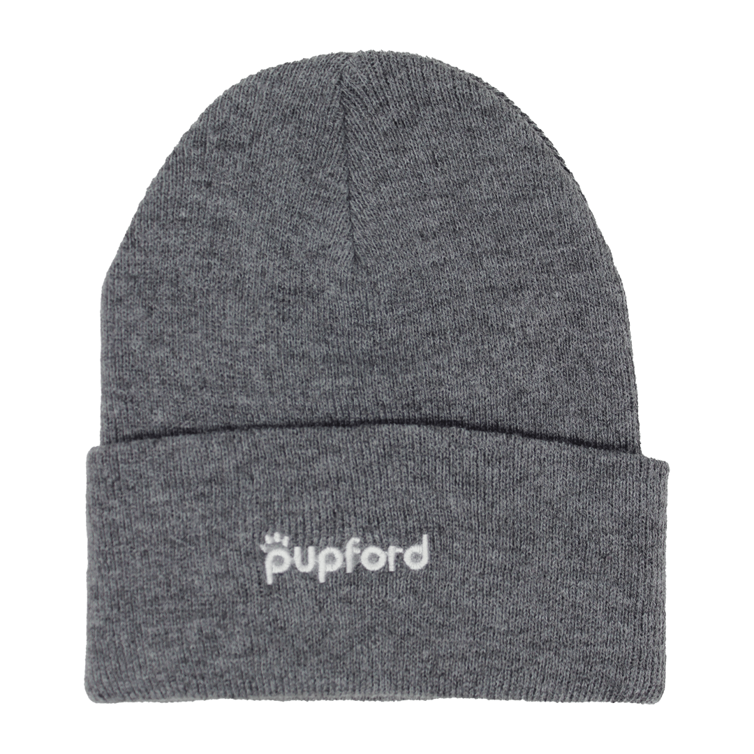 Gray-Pupford-Beanie-Front | Pupford 