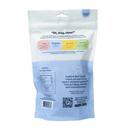 Thick Beef Tendons Back of Bag