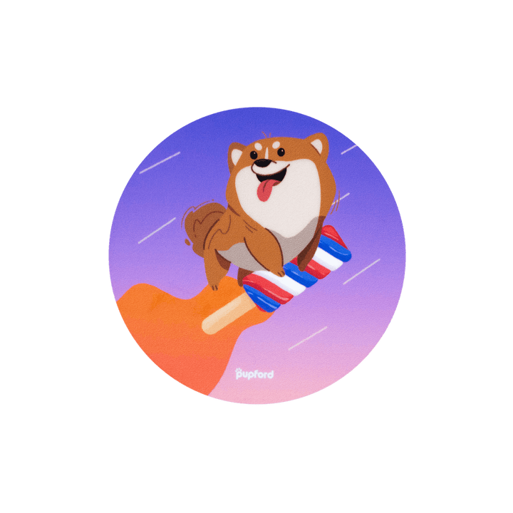 blasting into summer sticker | Pupford 