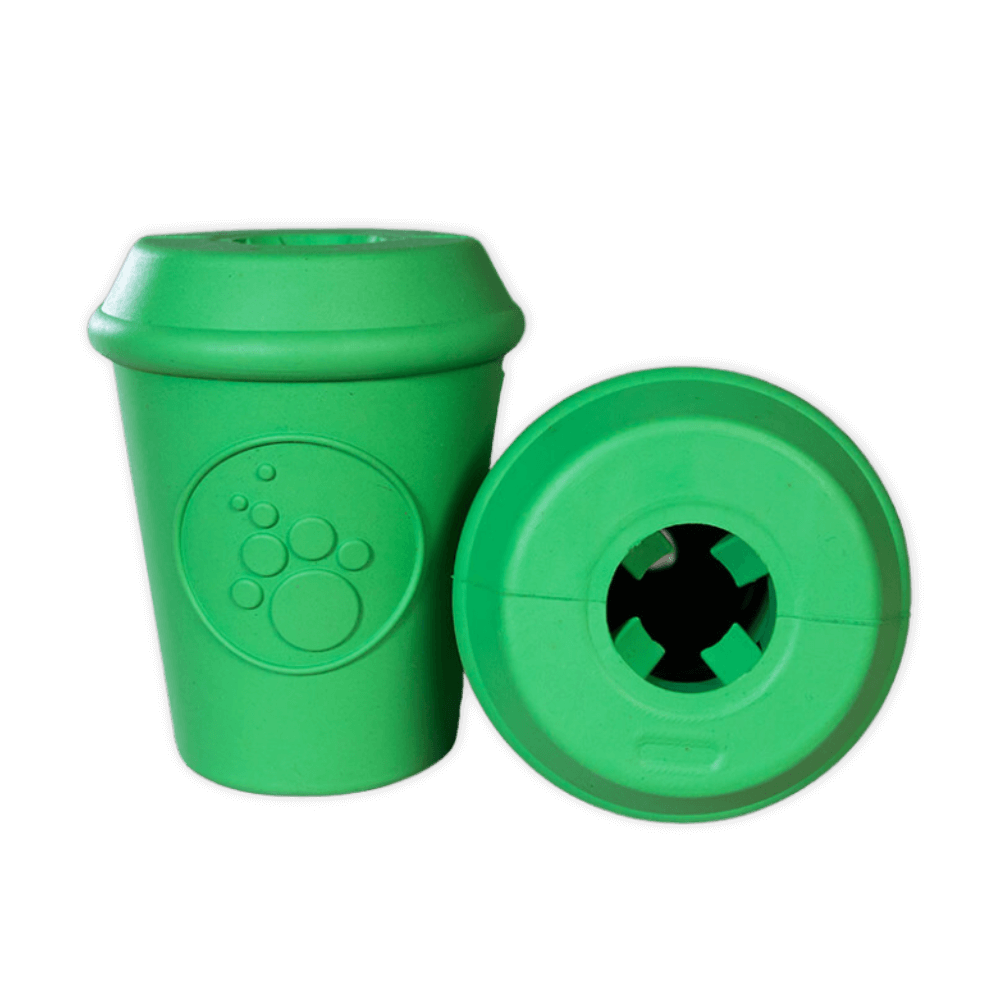 coffee cup enrichment toy