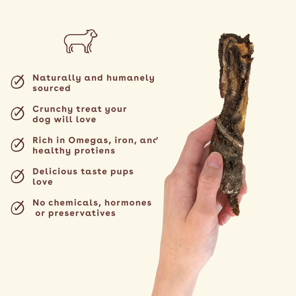 Crunchy Lamb Jerky Treats Nutritional Facts Image