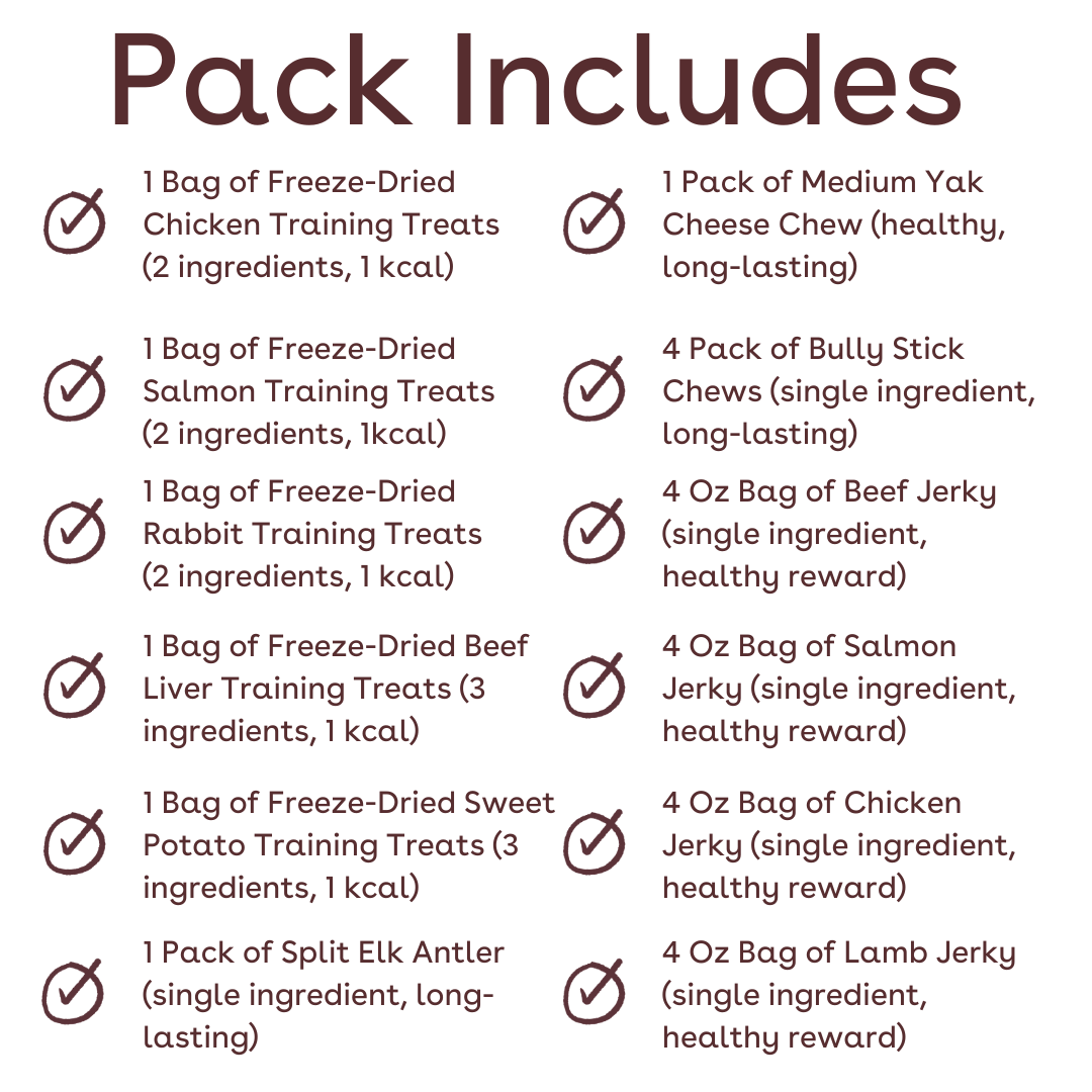 medium dog woof pack inclusions