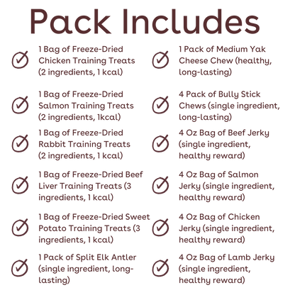 medium dog woof pack inclusions